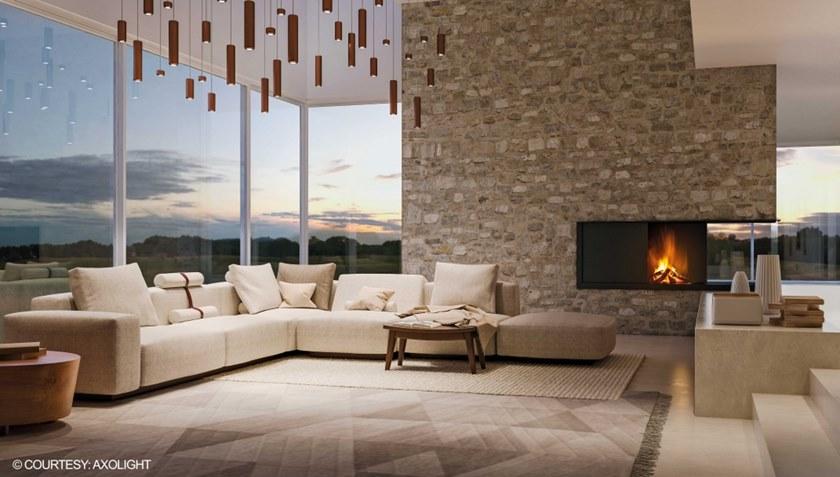 Flexform 4-х местный модульный диван из ткани Lario sun-id-1371755 - Вид №4