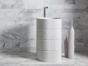 Напольная раковина стоящая овальная MONITILLO MARMI