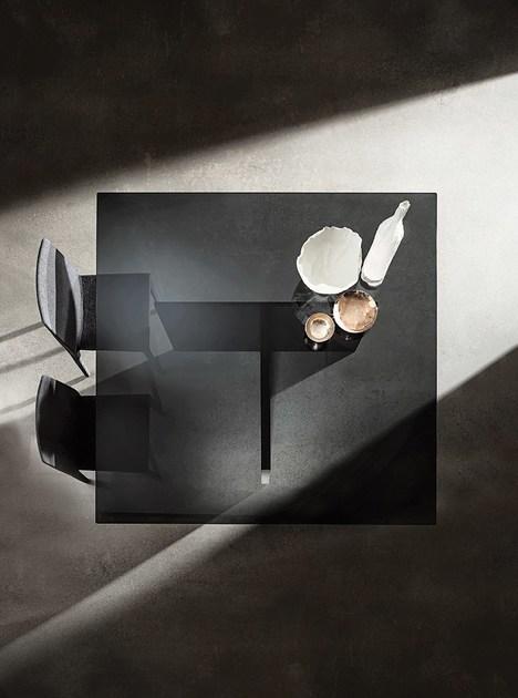 Sovet italia Квадратный стол из дерева и стекла Regolo sun-id-1430349 - Вид №1