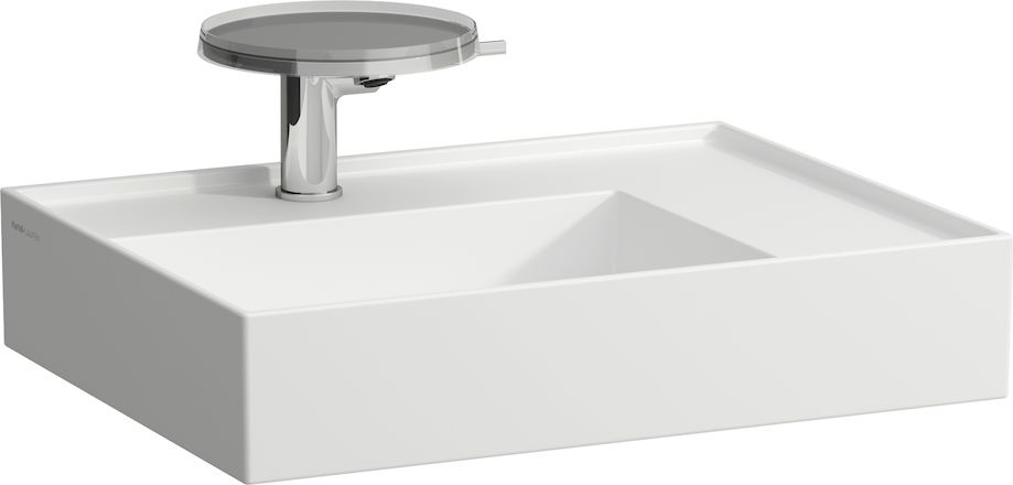 H8103347591111 Раковина с полочкой справа, со специальным скрытым сливом LAUFEN PRO - Вид №17