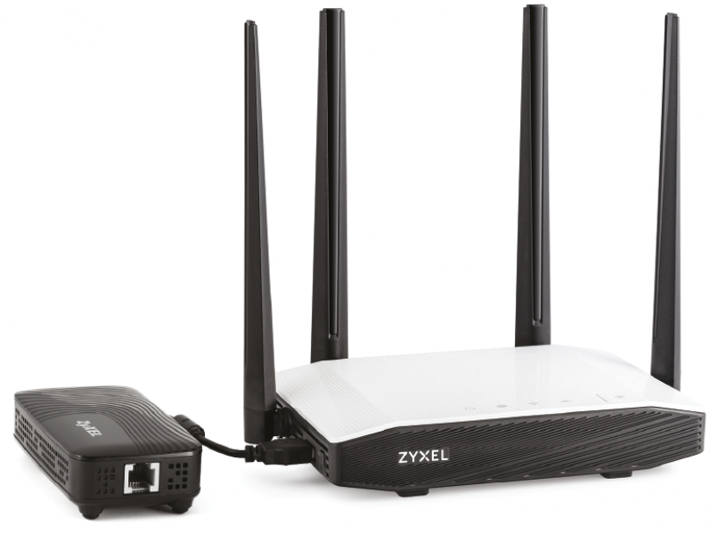 Keenetic Extra II plus DSL Zyxel extra ii plus dsl. комплект extra ii и plus dsl для подключения по adsl2+/vdsl2/ethernet с точкой доступа wi-fi ac1200, управляемым коммутатором ethernet 5 x 100 мбит/c Keenetic Santreyd 