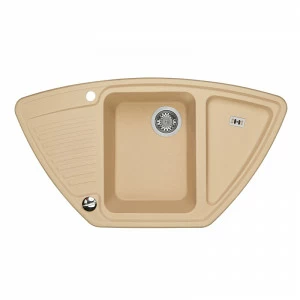 Угловая мойка "Цвет Бежевый"  AQUATON 1A715032LR260