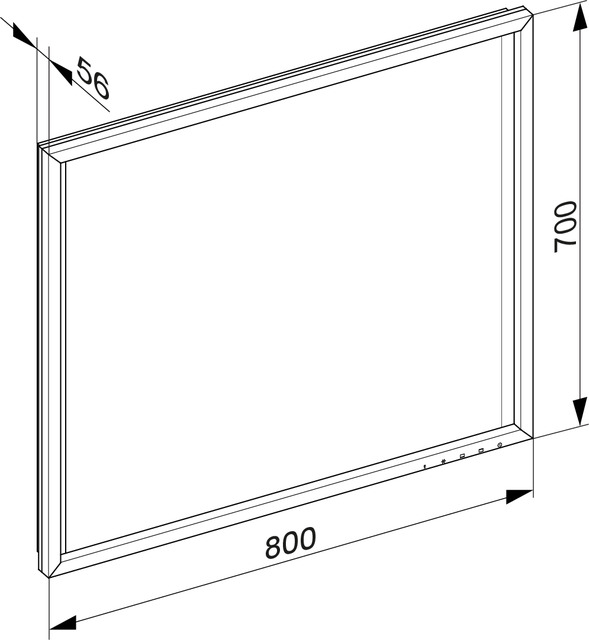 19097013503 Зеркало с подсветкой KEUCO Edition 90 - Вид №5