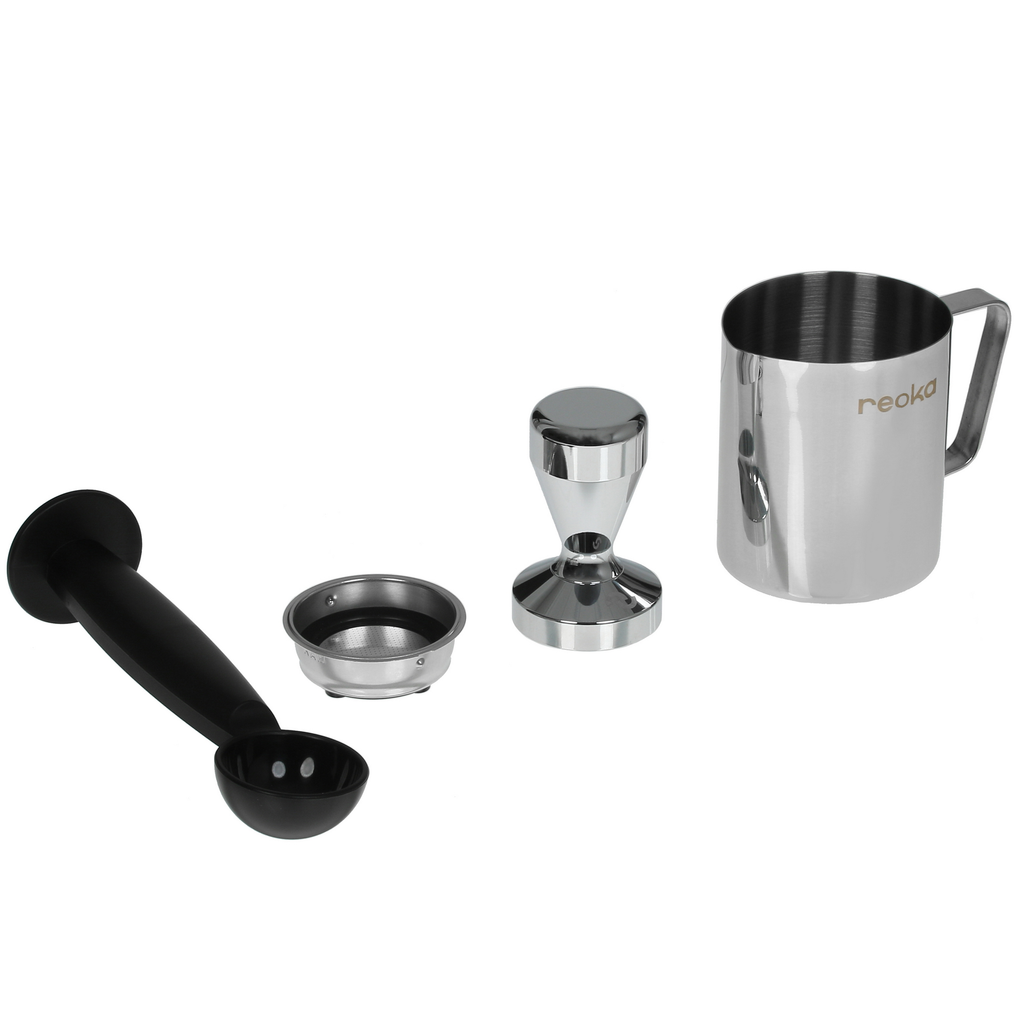9971933 Кофеварка рожковая Reoka RKEM-400 серебристый STDN-0073063 - Вид №7