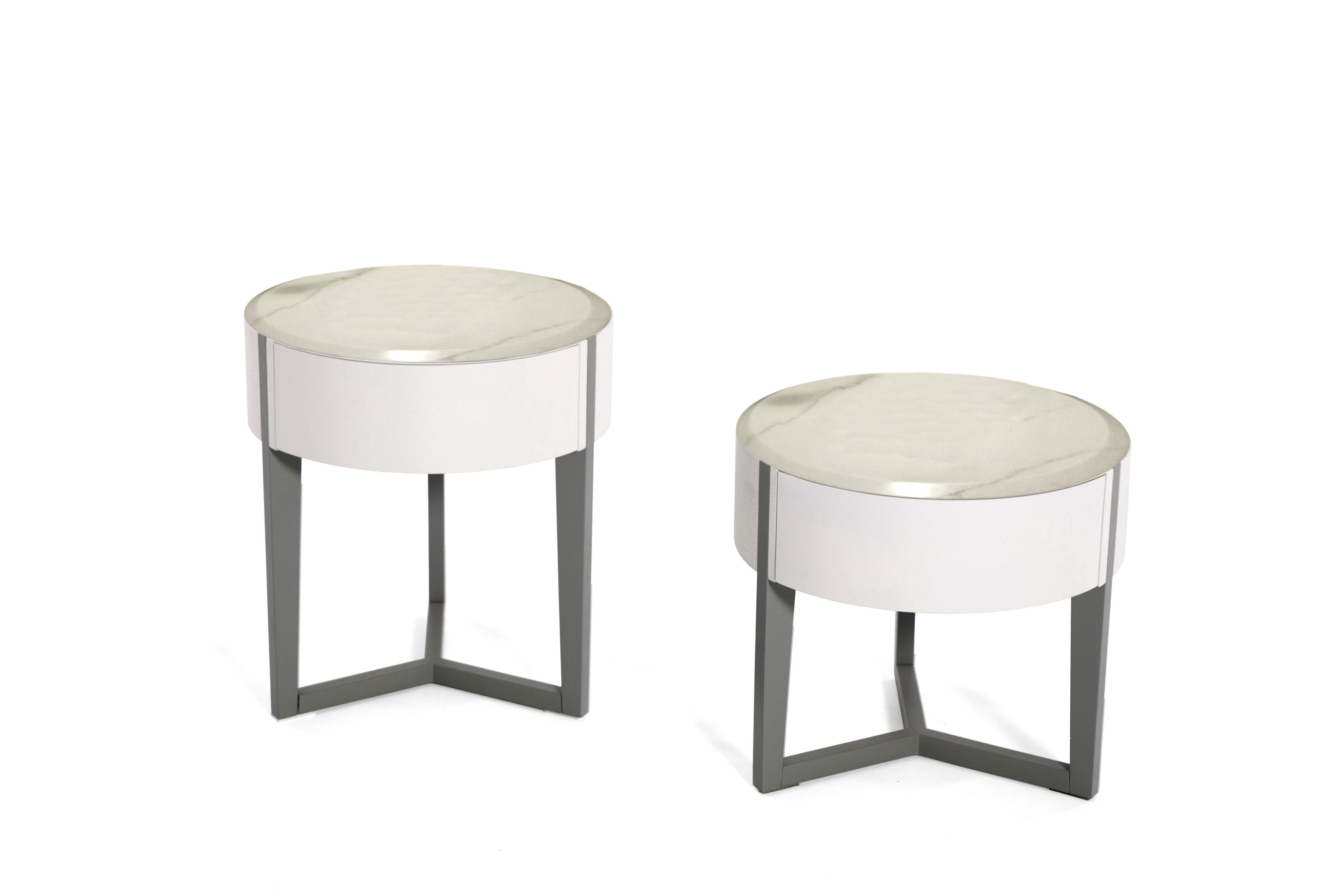 Круглая прикроватная тумбочка из МДФ с ящиками ABLE ORBIT ARCH-00081662 - Вид №2