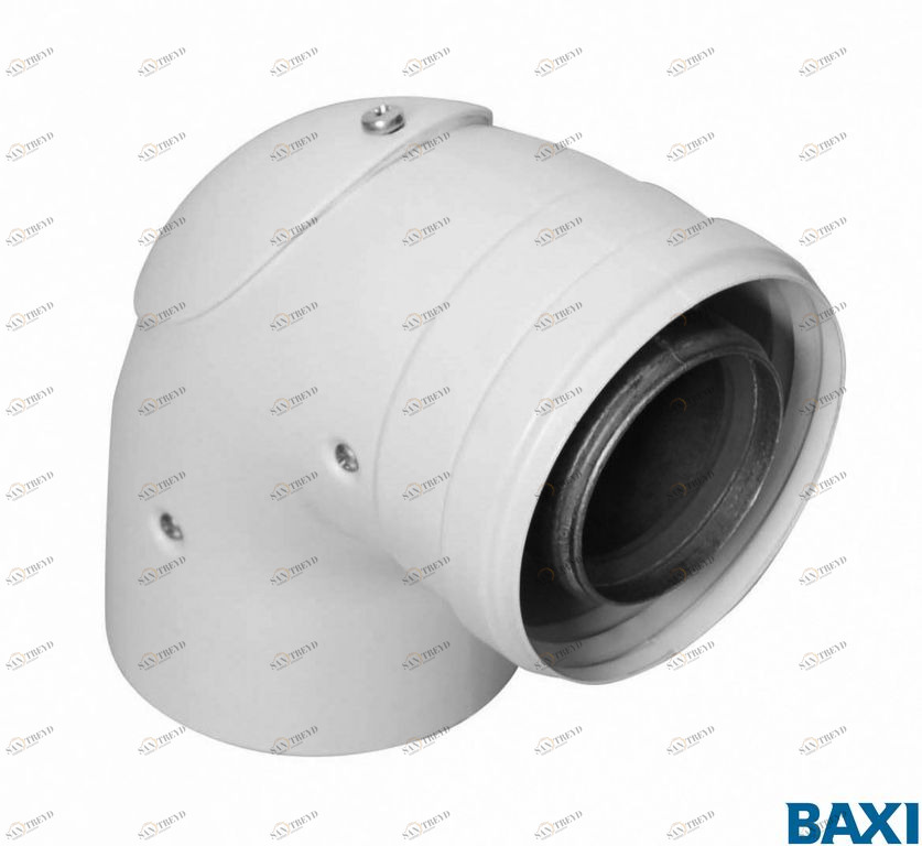 KHG71410411 Инспектируемый коаксиальный отвод 90°, диам. 60/100 мм BAXI 