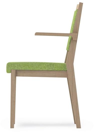 PIAVAL Штабелируемый тканевый стул с подлокотниками Swing | health & care 32-11/t6 - Вид №4