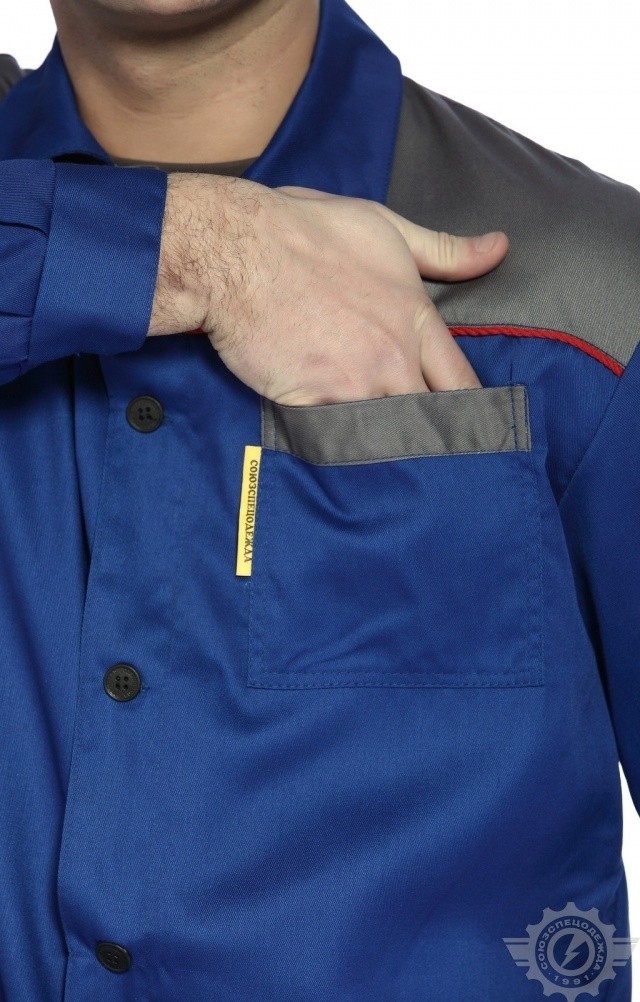 65397 Костюм "Труд" василек-серый  Летняя спецодежда  размер 52-54/182-188  - Вид №12