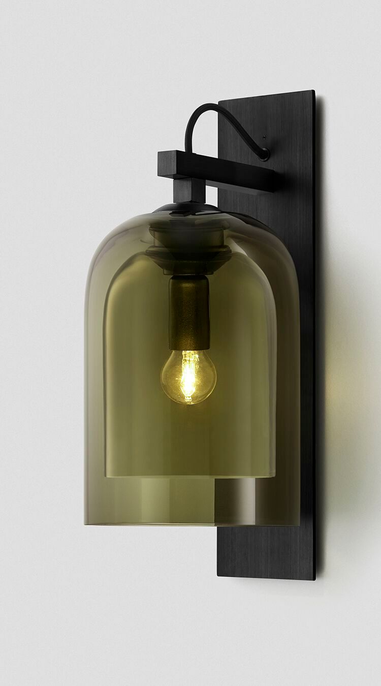 Стальной и стеклянный настенный светильник Articolo Studios Lumi ARCH-00018144 - Вид №1