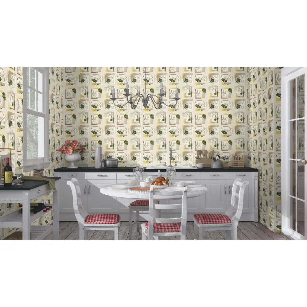 Обои виниловые Rasch Deco Relief бежевые 0.53 м 307405 18643354 STLM-2136425 - Вид №3