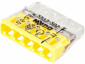 Клемма соединительная Ваго / Wago 2273-205, 5-разъемов под провода