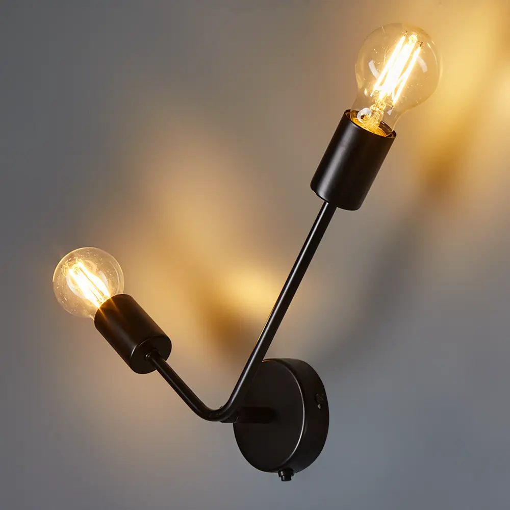 Бра «Гольфстрим» КЛЮЧНИК — стильная настенная подсветка в чёрном исполнении 86763011