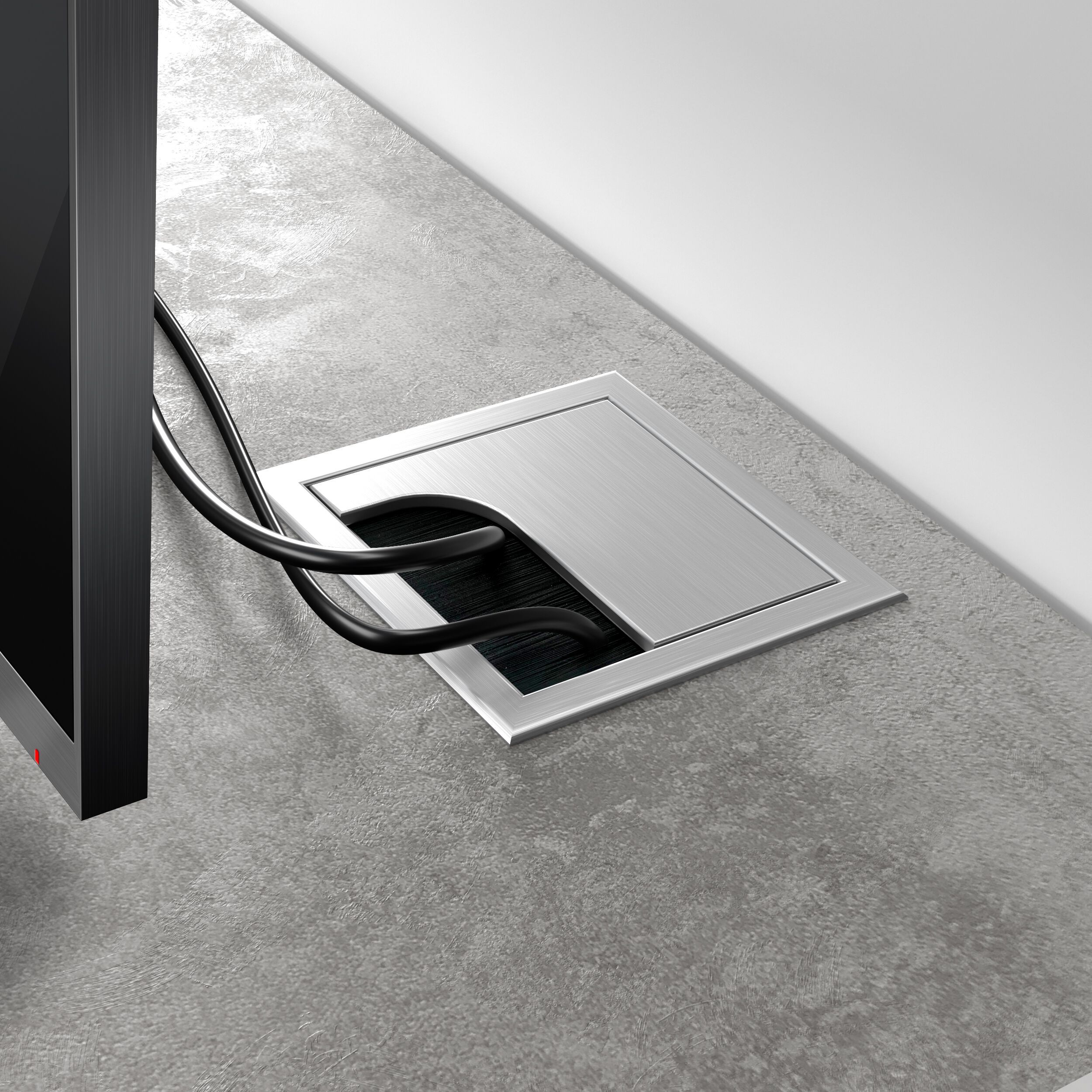 Мебель для телевизора из меламиновой ткани с системой кабельных втулок и распашными дверцами Mobili Fiver Rachele ARCH-00106865 - Вид №24