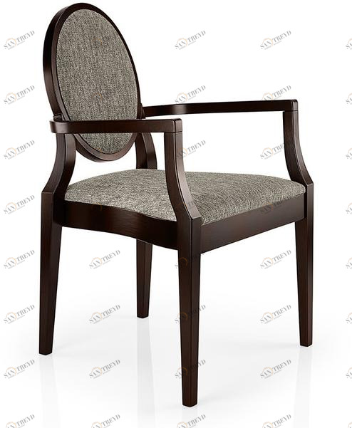 JMS Штабелируемый тканевый стул с подлокотниками Monolisa M445ce