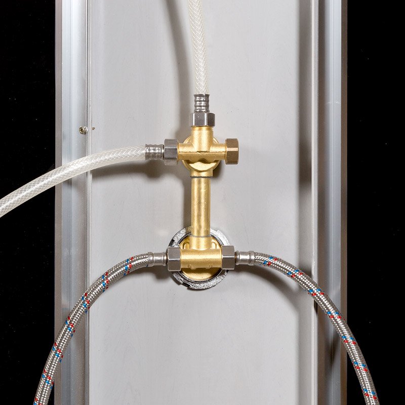 V1245 Душевая кабина DETO Серия V BМ1590 с гидромассажем BLACK - Вид №28