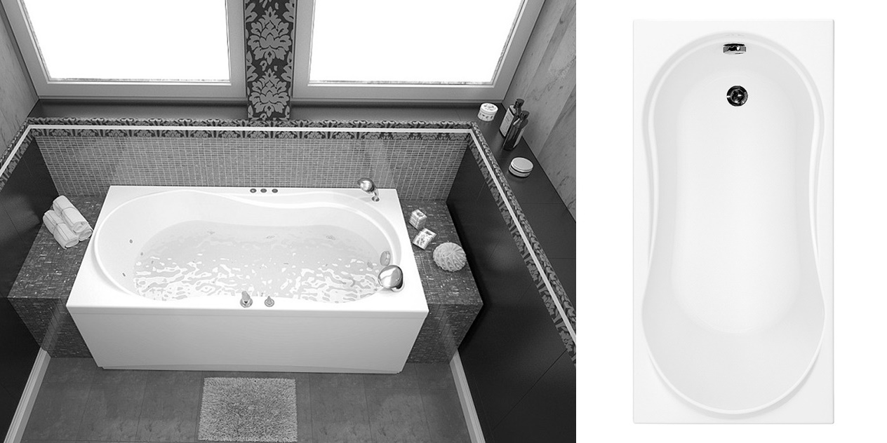 Акриловая ванна Aquanet Corsica 150x75 00145178 - Вид №3