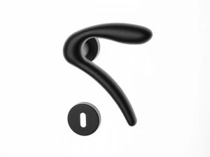 GHIDINI Алюминиевая ручка на розетке с накладкой