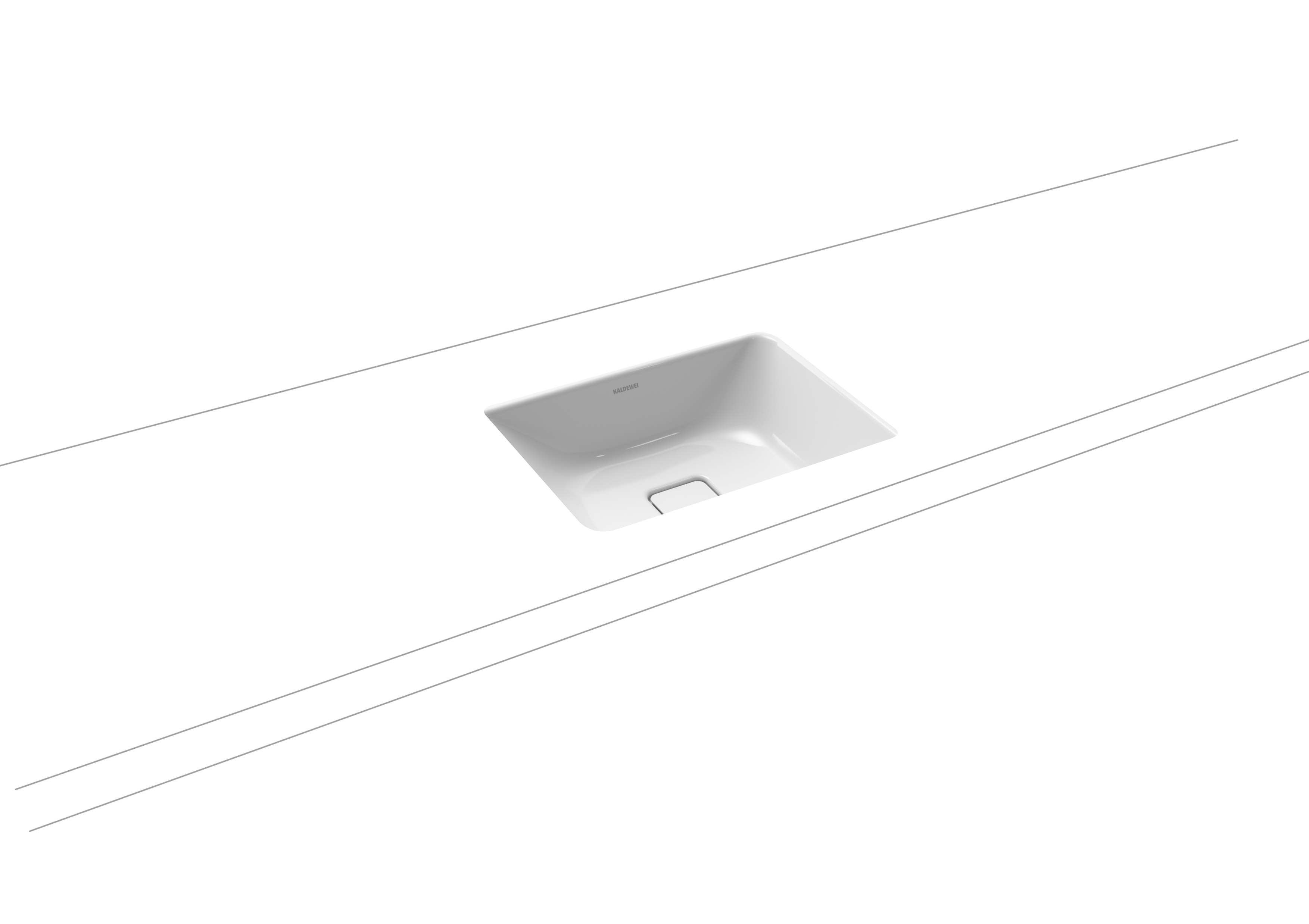 Умывальник KALDEWEI Сталь эмалированная 3078 448 теплый серый 60 30783083448 - Вид №1
