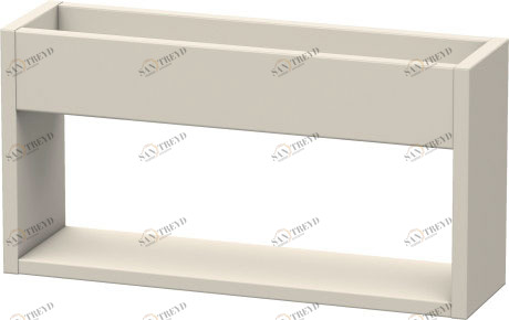 KT253709191 Полочка настенная Ketho #KT2537 500 x 135 мм Серо-коричневый декор Duravit