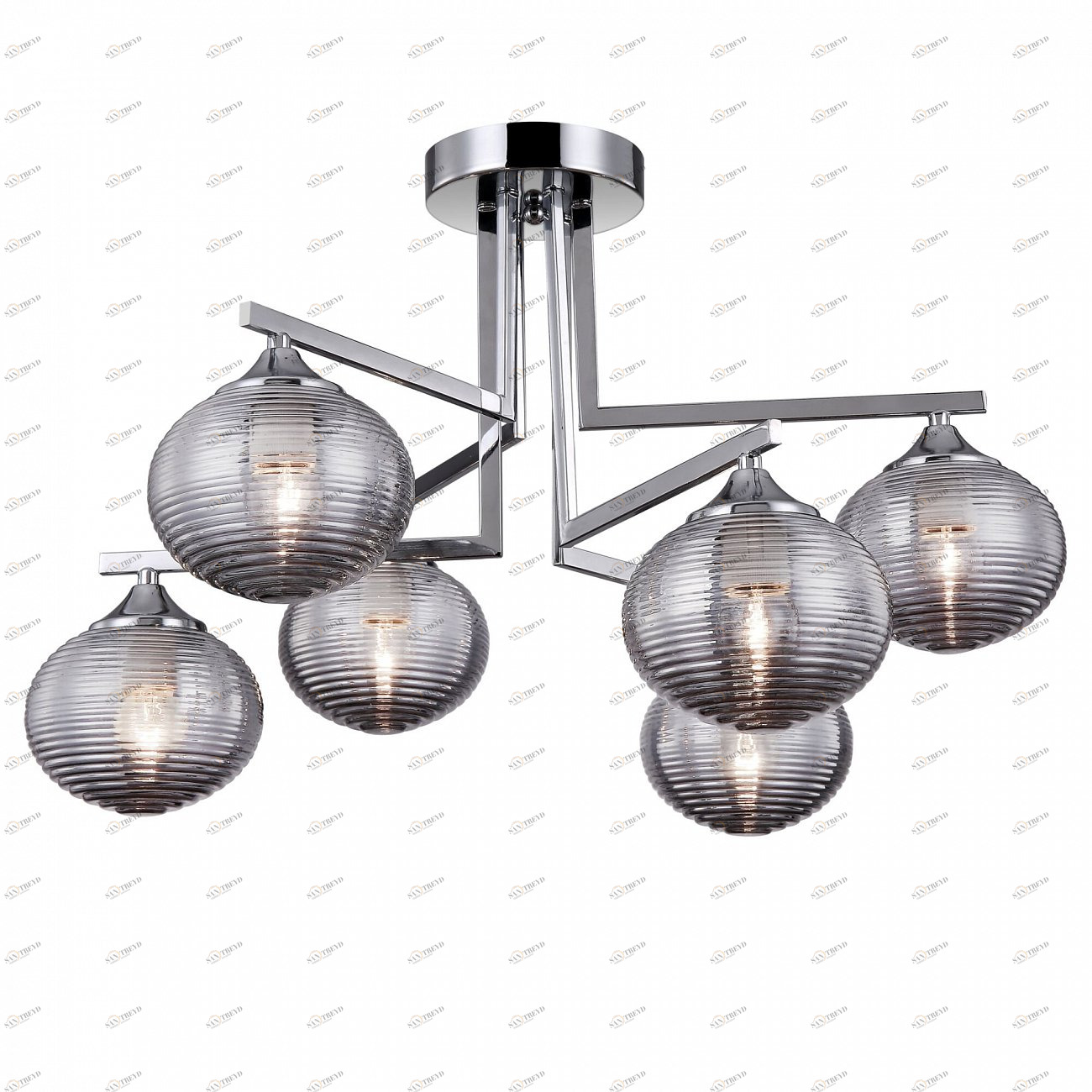 Люстра подвесная серая Dolores 06CH FREYA MODERN 00-3956383 Хром