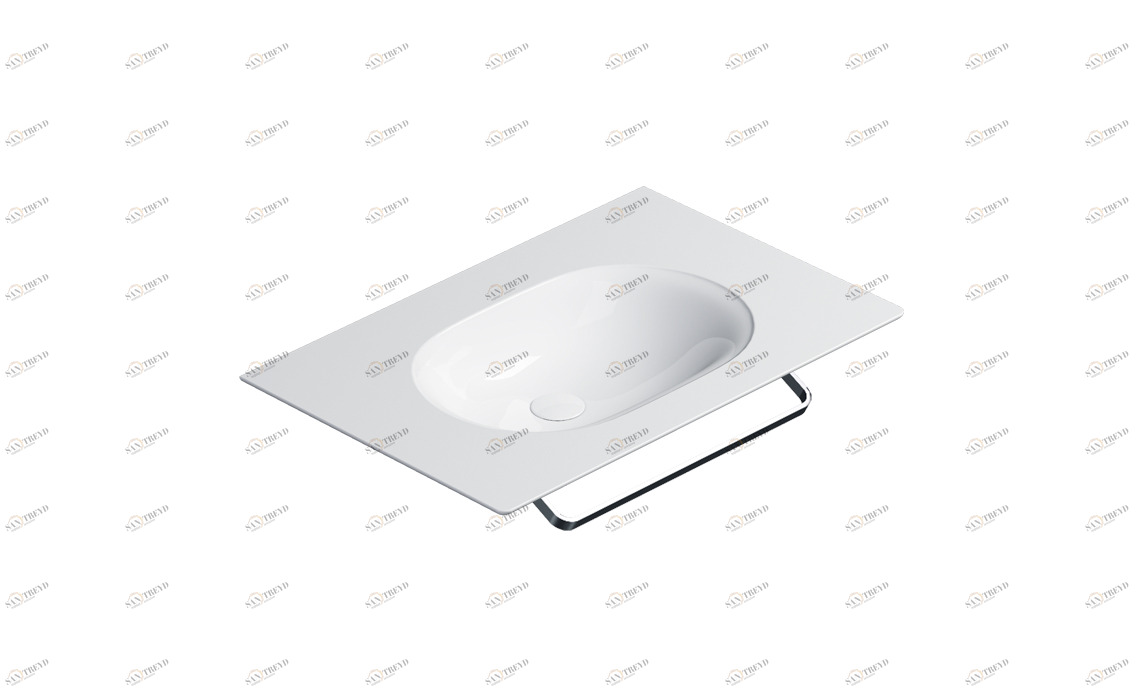 175HZ00 Подвесная раковина настенная консольная овальная CERAMICA CATALANO  белая 