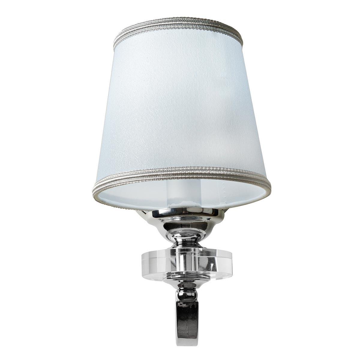 Бра с абажуром белое Vivia 82367/1B CR ILAMP VIVIA 00-3949136 Белый;хром - Вид №2