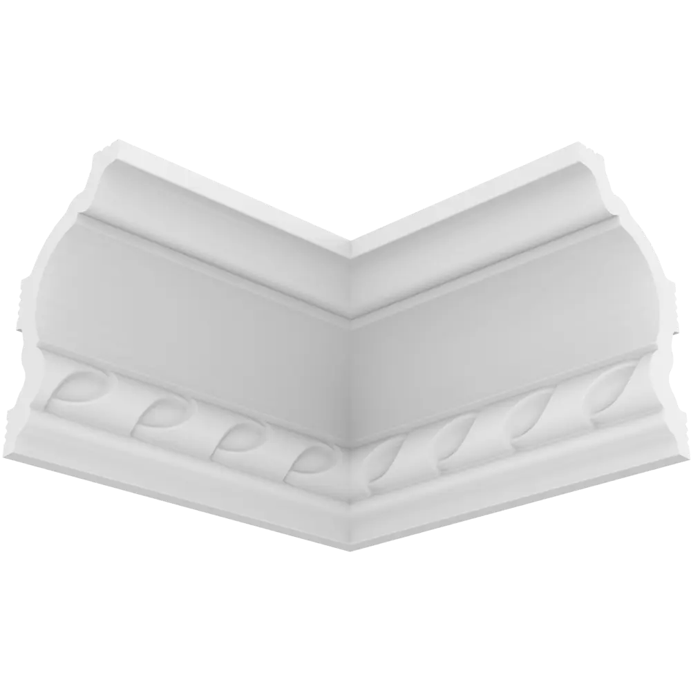 Уголок для плинтуса полистирол ударопрочный Format 01D белый 80 мм STLM-2084141 - Вид №1