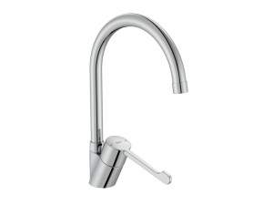 Смеситель для кухни из латуни с поворотным изливом