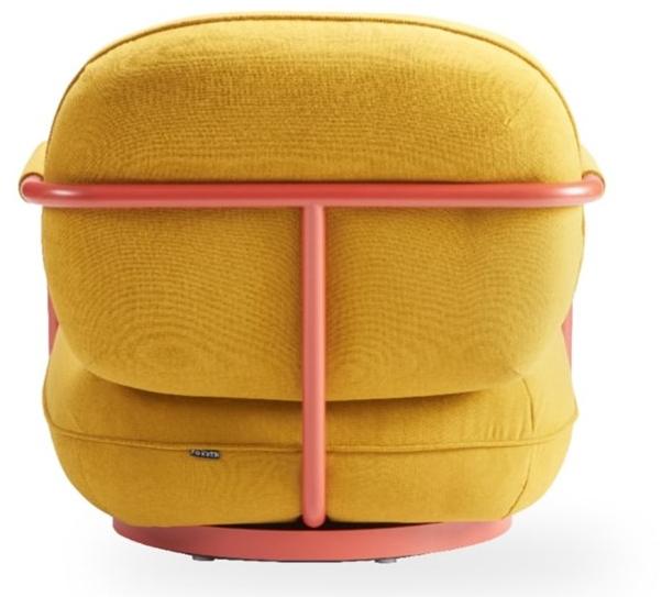 ROSSIN Поворотное тканевое кресло с подлокотниками Pilù sun-id-1431021 - Вид №4