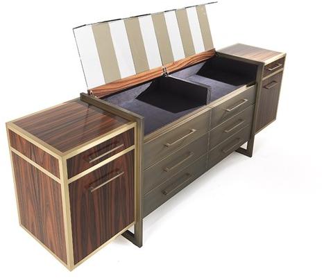 Gianfranco Ferré Home Комод из фанерованной древесины со встроенной подсветкой  Wll.113.a  - Вид №2