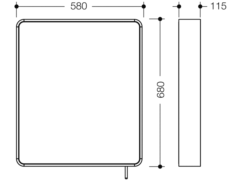 800.01.10060 поворотное зеркало HEWI USA Produkte  - Вид №22