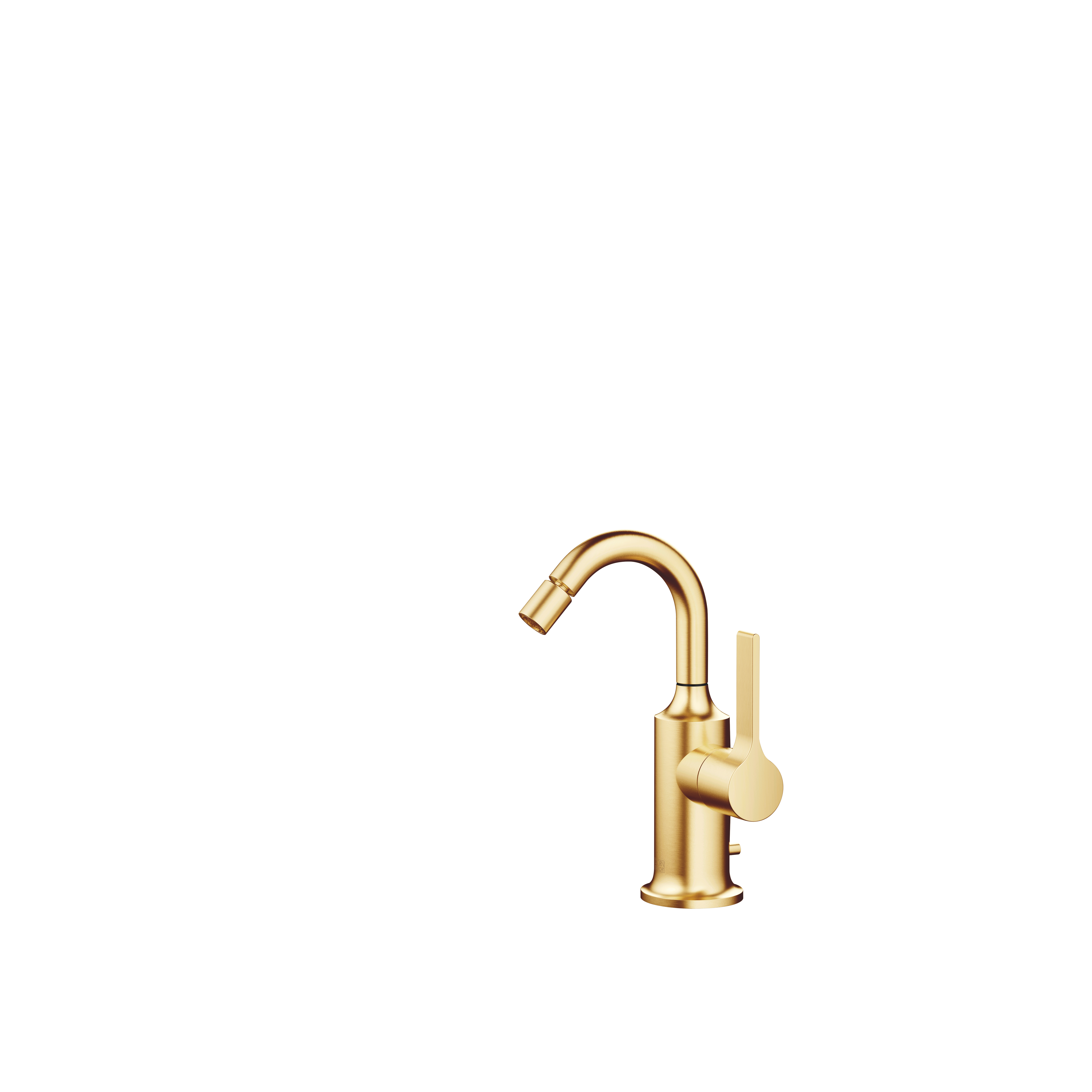 VAIA Смеситель для биде однорычажный с донным клапаном - Brushed Durabrass (золото 23 карата) DornBracht 33600809-28