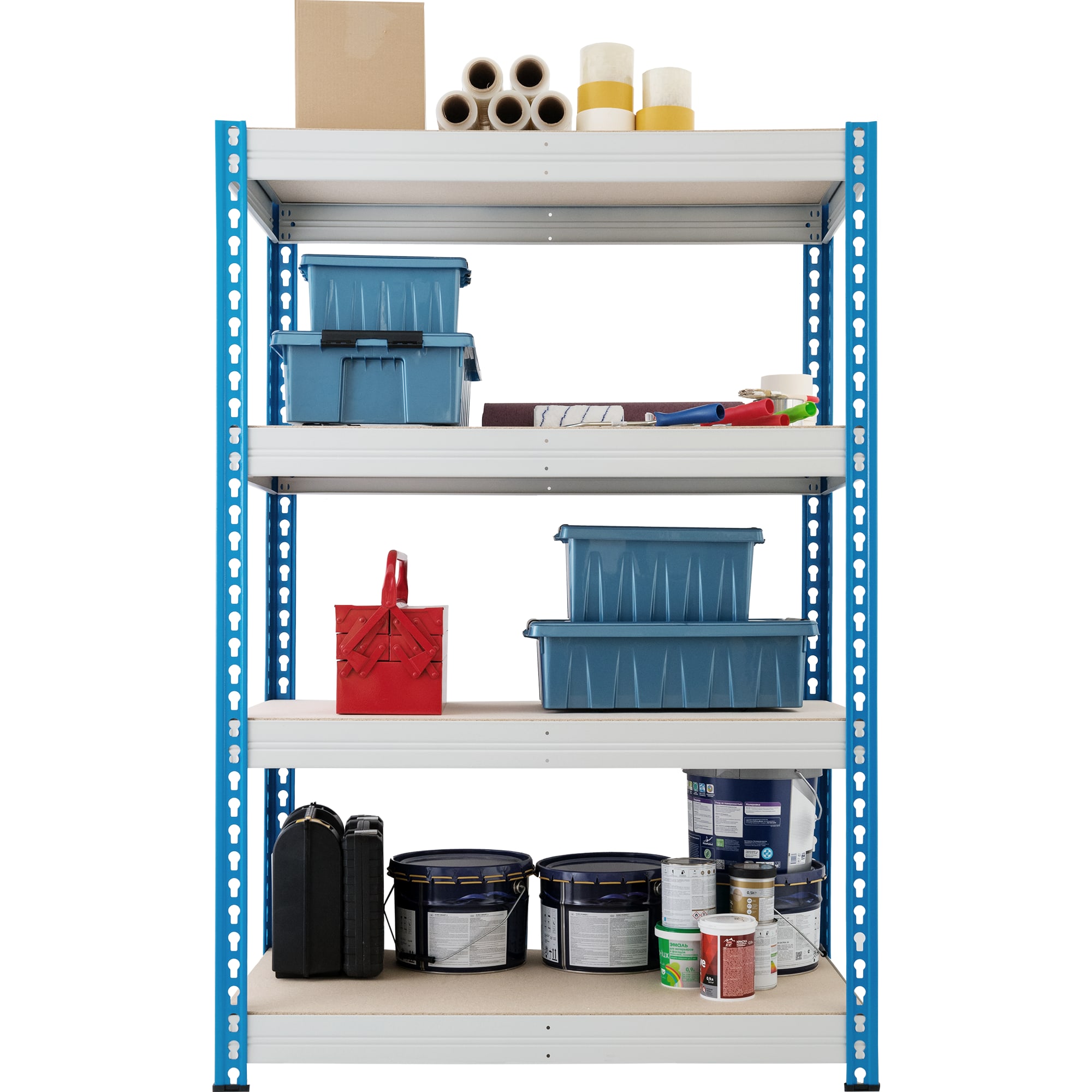 82575896 Стеллаж МКФ 4 полки 180х122х63см, нагрузка до 1400 кг, металл Santreyd  - Вид №7