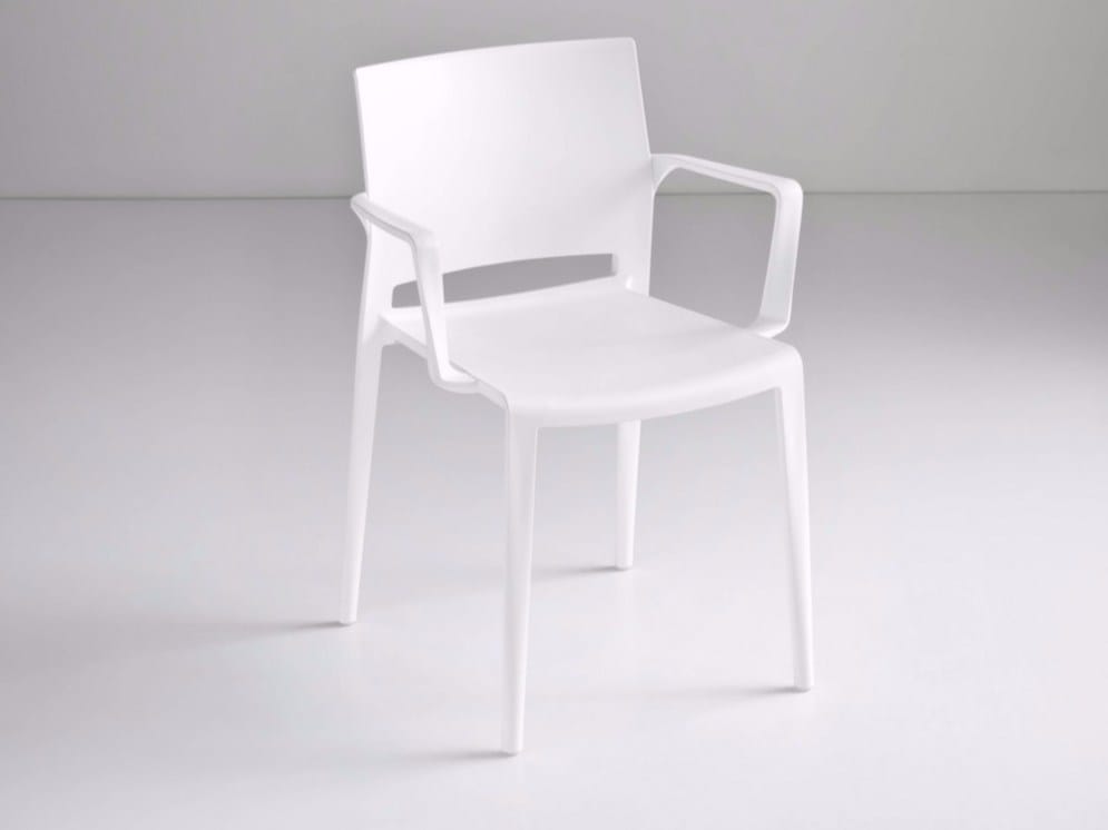 Штабелируемый стул из инженерного пластика с подлокотниками GABER Bakhita ARCH-00068158 - Вид №2