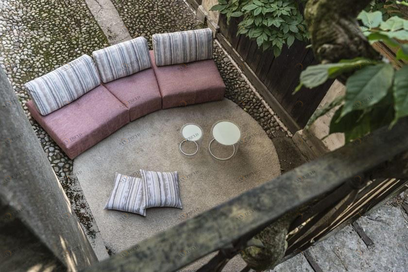 Gobbo Salotti Модульный диван со съемным чехлом из ткани sun-id-1396174