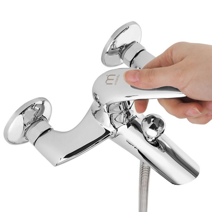 BA23209CK MI Milardo Baffin Смеситель для ванны с коротким изливом Baffin Россия  - Вид №2