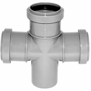 Крестовина канализационная Д50х50х50мм 90 градусов