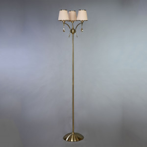 096461 Торшер Brizzi 3L MAF/003 бронза/кремовый Mantra 01625