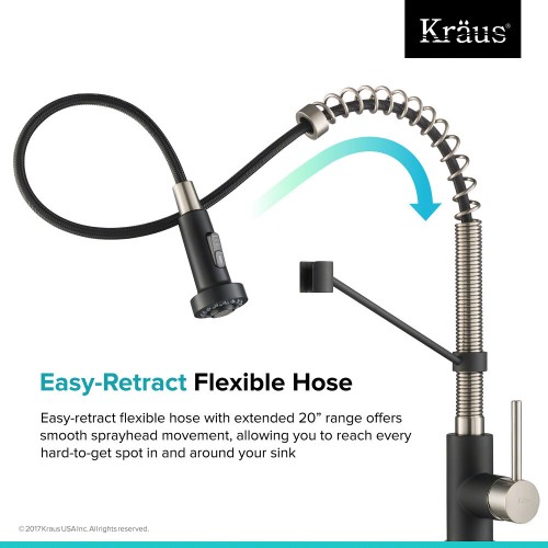 Смесители для кухни Bolden KPF-1610SSMB латунь под заказ krausru  - Вид №4