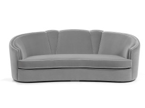 3-местный бархатный диван