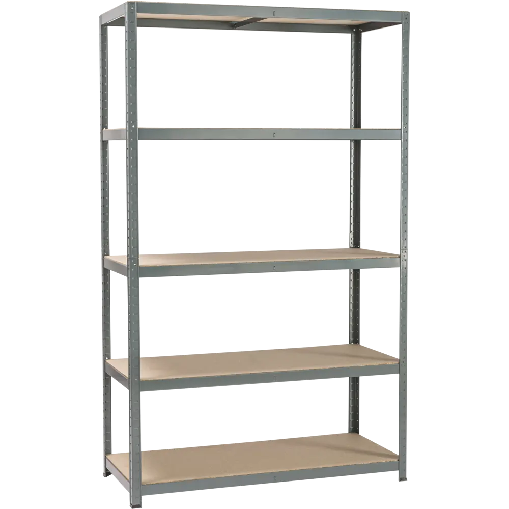 Стеллаж металлический Spaceo 120x196x50 см, 5 полок, цвет серый 81931050 STLM-2148941  - Вид №11