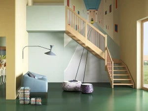 Fontanot Самонесущая Г-образная консольная лестница из дерева Oxa