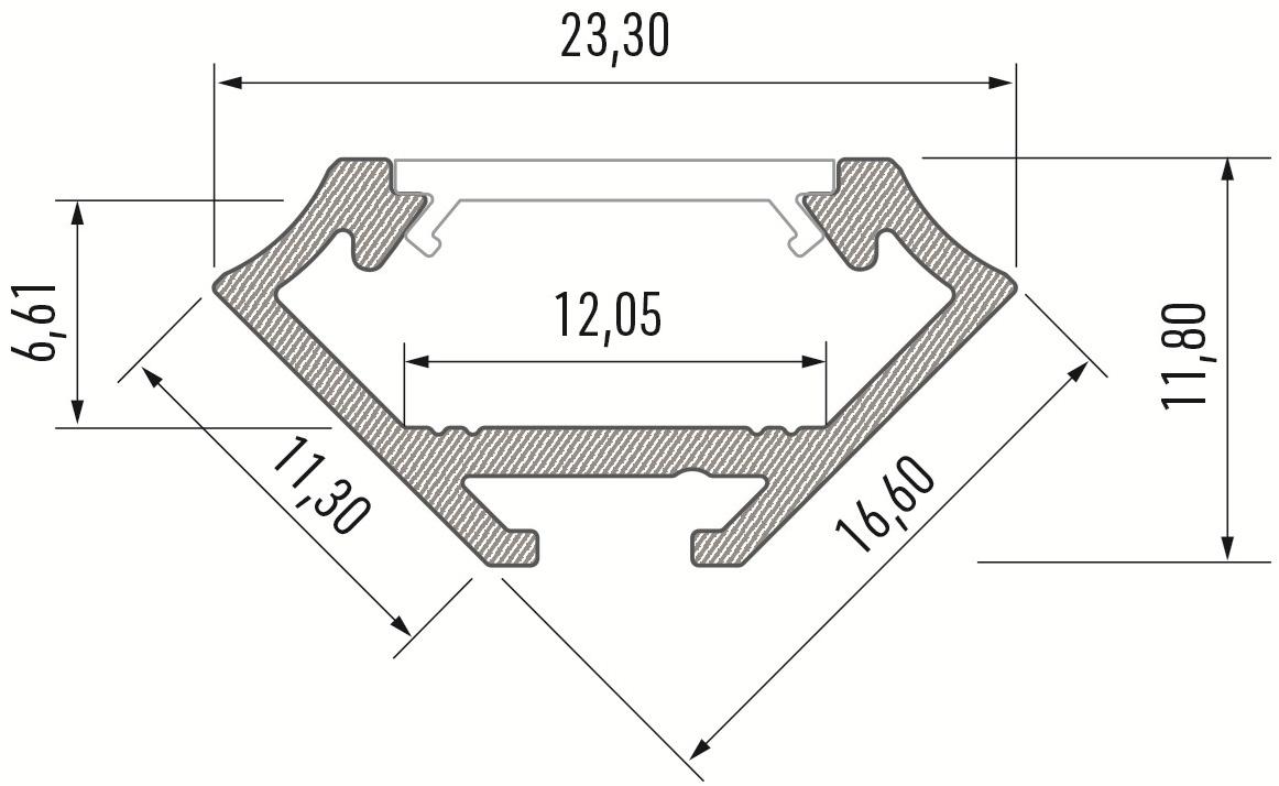Lumines Lighting Линейный световой профиль для светодиодных модулей  10-0034-10  - Вид №6