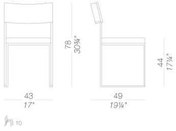 Lapalma Штабелируемый деревянный стул в виде санок Cuba+cubo sun-id-1344633 - Вид №11
