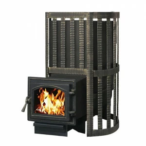 Печь для бани Везувий Ураган Ковка 12 (260) с закрытой каменкой