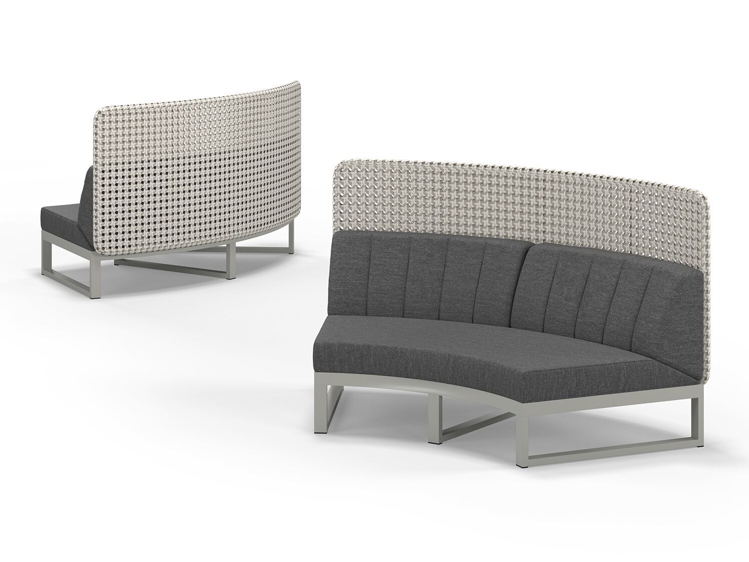 Модульный изогнутый садовый диван с высокой спинкой MAMAGREEN Munia ARCH-00046147 - Вид №6