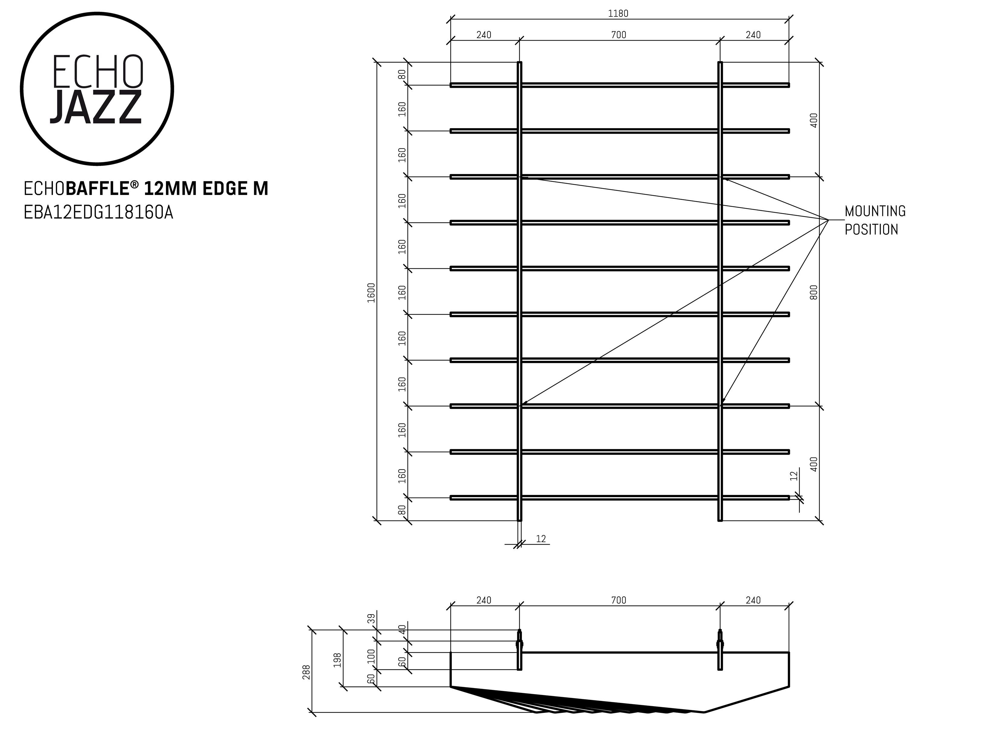 Акустическая подвесная панель из ПЭТ ECHOJAZZ ECHOBAFFLE® ARCH-00122533 - Вид №14