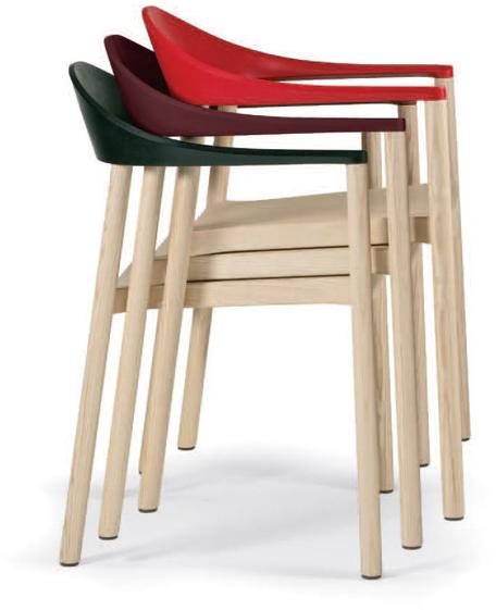 Plank Штабелируемый стул ясень Monza 1209-40 - Вид №5