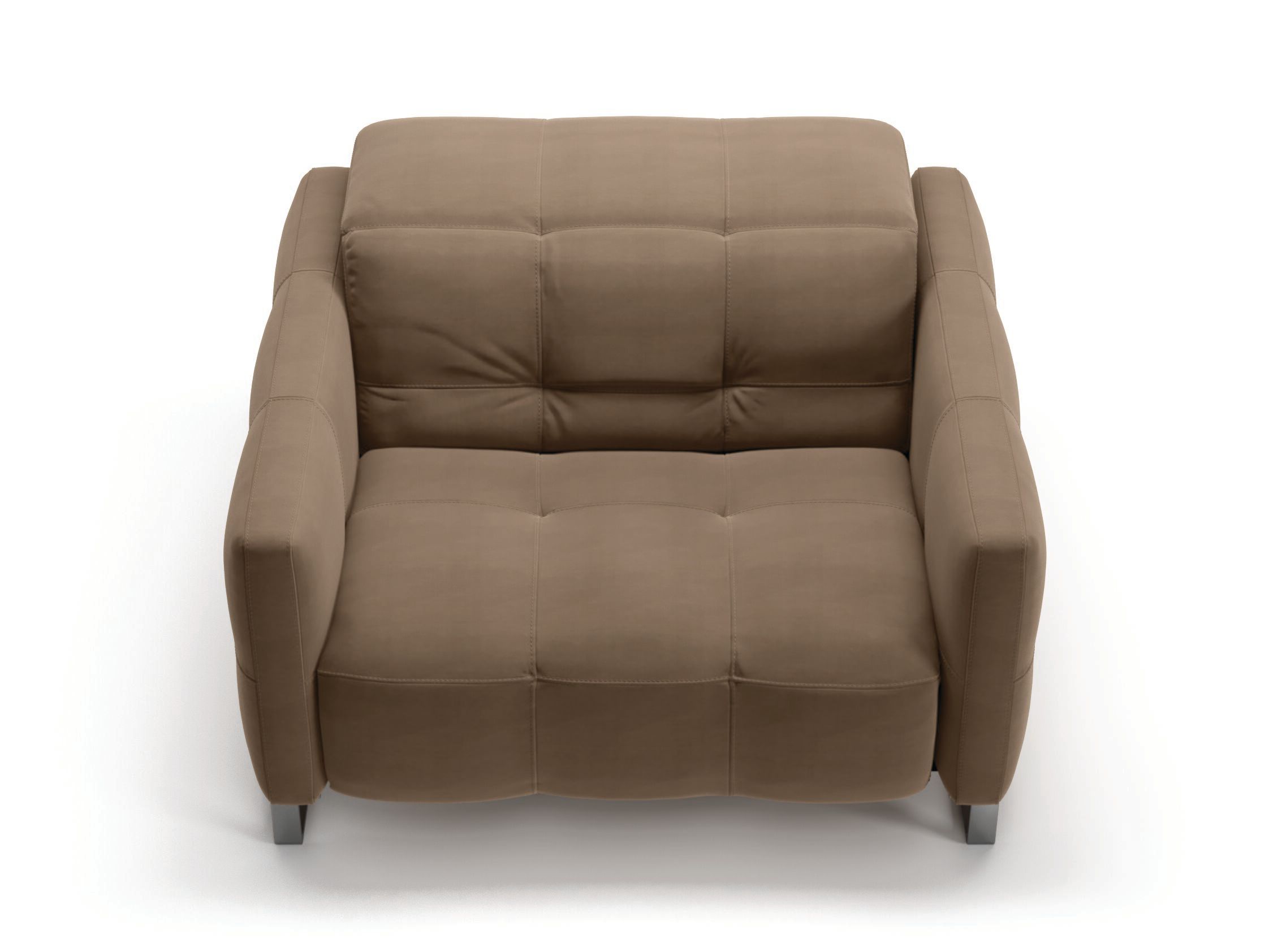 Кресло с откидывающейся спинкой из ткани с электрическим движением Natuzzi Italia Philo ARCH-00083638 - Вид №1