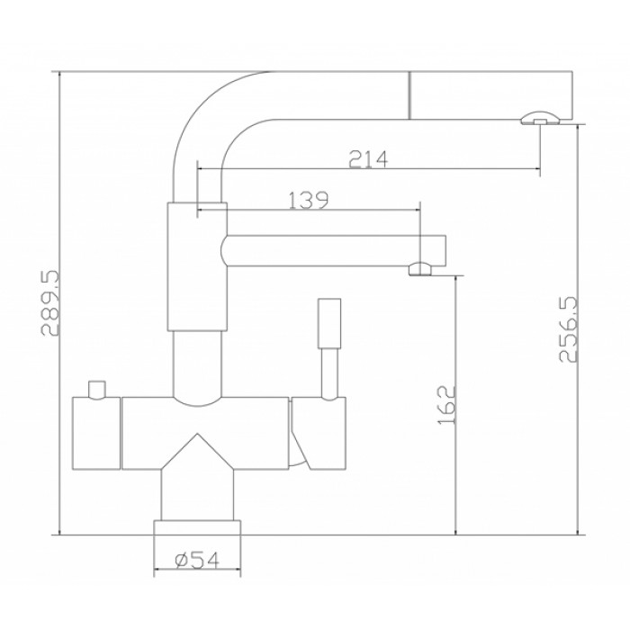 Zorg SZR-1068-D Arcade Смеситель для кухни Zorg 290х214  - Вид №2